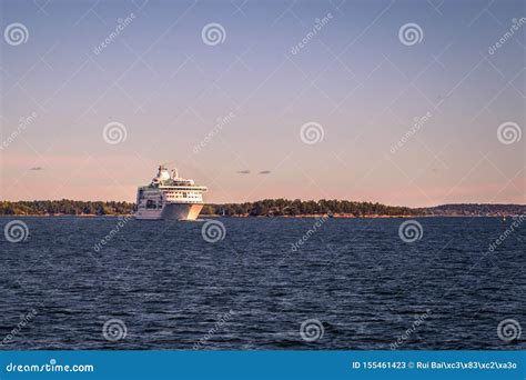 Stockholm - September 23, 2018: Cruise Boat in the Swedish Archipelago, Sweden Stock Image ...