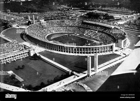 The Olympic Stadium and swimming pool Berlin Olympic Games Berlin 1936 Stock Photo - Alamy