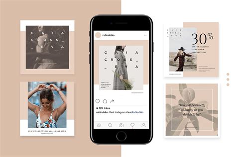 10 Fashion Instagram Post | Social Media Templates ~ Creative Market