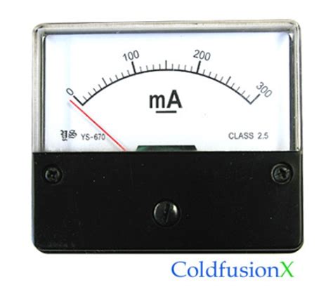 DC 0-300mA Analog Panel Meter - LightObject | Professional Laser ...