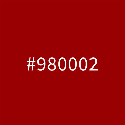 Blood Red Color Code is #980002