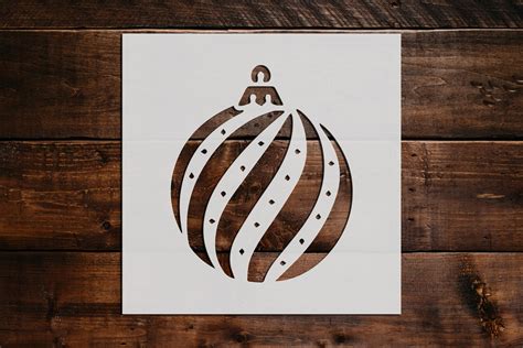 Christmas Ornament Stencil Reusable Christmas Ornament - Etsy