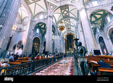 Interior of Metropolitan Cathedral in Mexico City, Latin America Stock Photo - Alamy