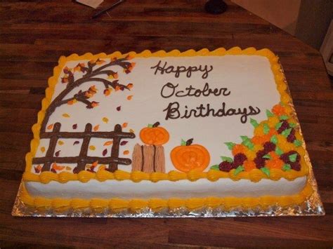 27+ Great Image of Fall Birthday Cakes - entitlementtrap.com | Fall birthday cakes, Fall cakes ...