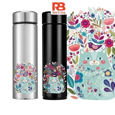 Art-Kitty Tumbler Stainless Steel Pemengang 500ml Mudah 304 Thumbler Temperature Flask | Shopee ...