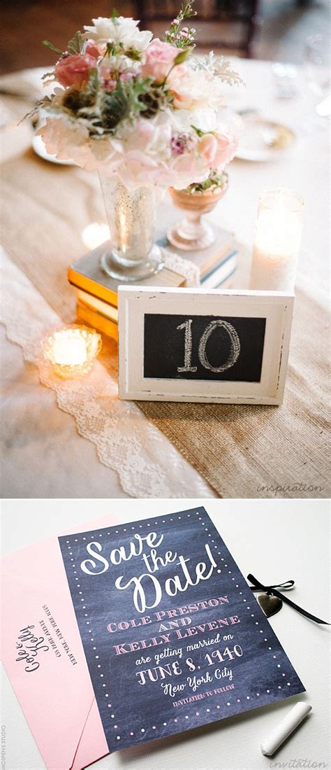 Vintage Chalkboard Wedding Inspiration – Mospens Studio