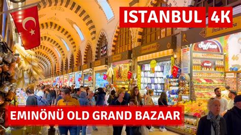 Eminönü Old Grand Bazaar In Istanbul 2023 Walking Tour|4k 60fps - YouTube