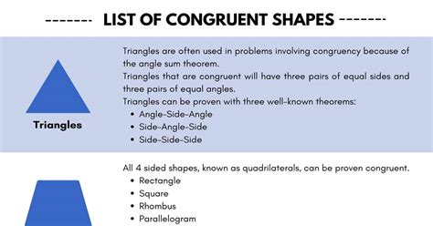 Congruent Shapes: Triangles, Quadrilaterals, Irregular Shapes and ...