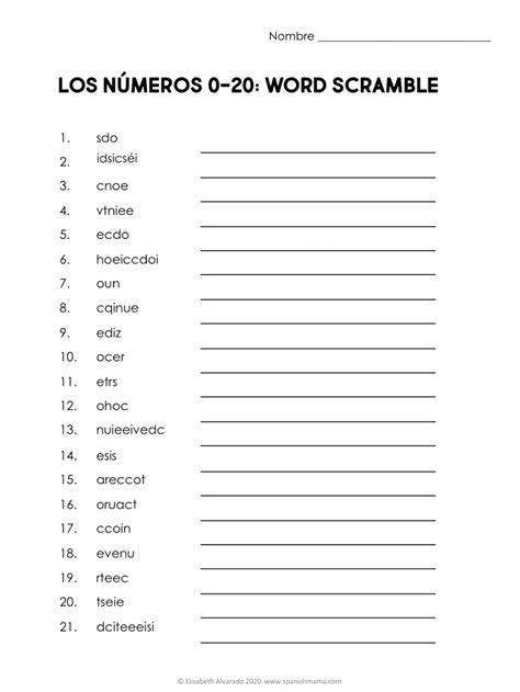 Numbers in Spanish Worksheets and how to Count 1-1000