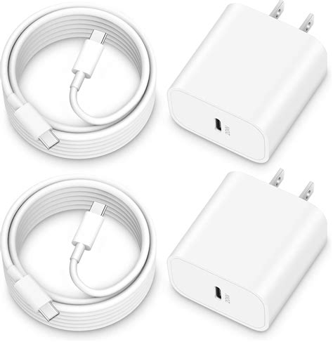 Amazon.com: iPhone 15/15 Pro Max Charger, 2-Pack 20W Type C Fast Wall ...