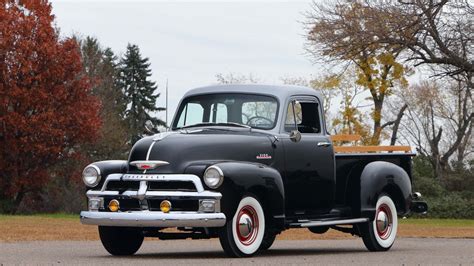 1954, Chevrolet, 3100, 5 window, Pickup, Truck, Black Wallpapers HD ...