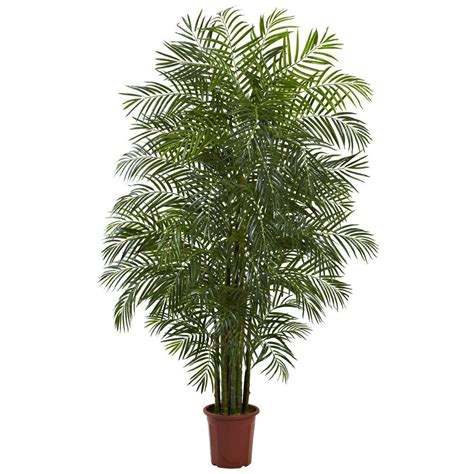 Nearly Natural 7.5 ft. Areca Palm Tree UV Resistant (Indoor/Outdoor)-5435 - The Home Depot