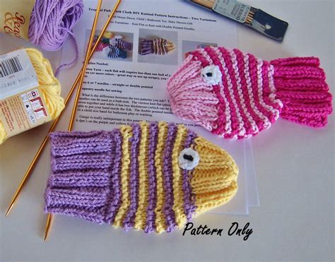 Tropical Fish Knitting Pattern DIY Instructions 2 - Etsy | Knitting patterns, Knitting ...