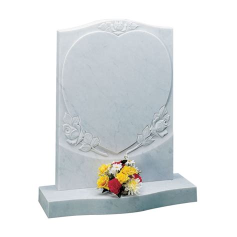 White Marble Headstone | 1st Choice Memorials