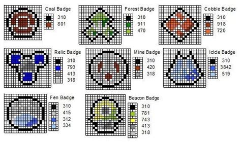 Crochet Fanatic: Sinnoh Gym Badges