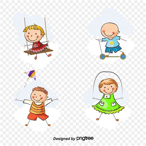 61 PNG Picture, 61 Cute Cartoon Kids Playing, Cartoon Clipart, Kids Clipart, 61 PNG Image For ...