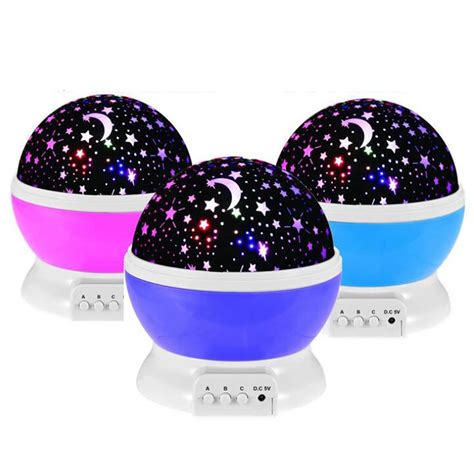 Rotating Star led Night Lights for Kids children bady room gift novelty ...