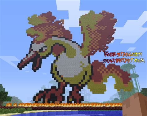 Moltres - Minecraft Pixel Art by KoRn-sTaR60291 on DeviantArt