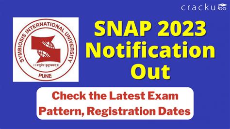 SNAP 2023 Notification Out – Eligibility, Exam Pattern & Important ...