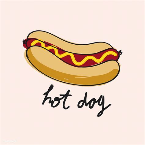 Download free vector of Illustration drawing style of hot dog about ...