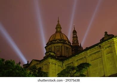 Palau Nacional Illuminated Night Barcelona Spain Stock Photo 29375638 | Shutterstock