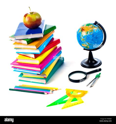 Back to school supplies. Isolated Stock Photo - Alamy