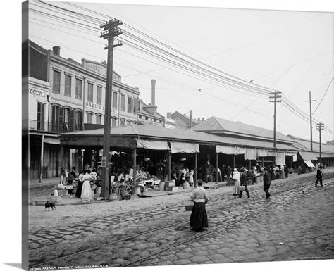 Vintage photograph of French Market, New Orleans, Louisiana Wall Art ...