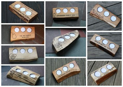 Personalized 3 Tealight Candle Holder Personalized Candle - Etsy