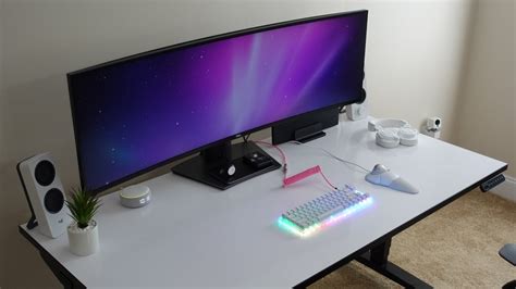 Dream Home Office Setup - Uplift Desk Review - My Minimal Work At Home Space - YouTube