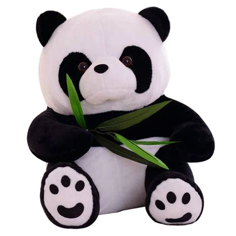 1pcs 8"22CM Eat Bamboo Panda Plush Toys Sitting Panda Stuffed Dolls Soft Best Gifts For Kids ...