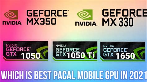 GeForce MX330 VS GTX 1650 VS GeForce MX350 VS GTX 1050TI VS GTX1050 ...