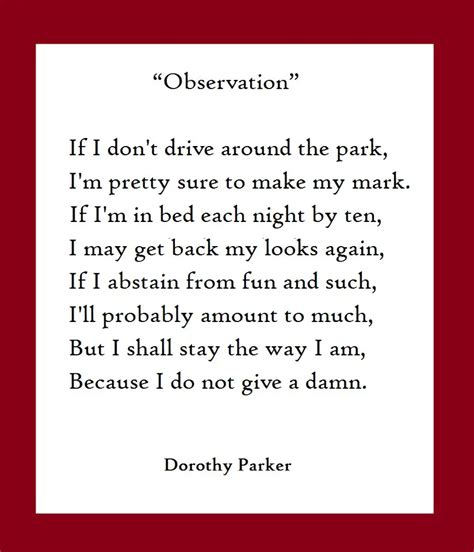 Dorothy parker Poems