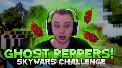 THE GHOST CHILI PEPPER CHALLENGE ( Hypixel Skywars ) - YouTube