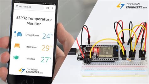 Interface Multiple DS18B20s with ESP32 & Display Values on Web Server