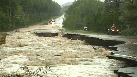 New Hampshire flash flooding: Multiple roads washed out