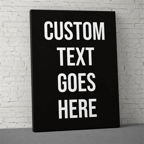 Custom Canvas Quote - Etsy