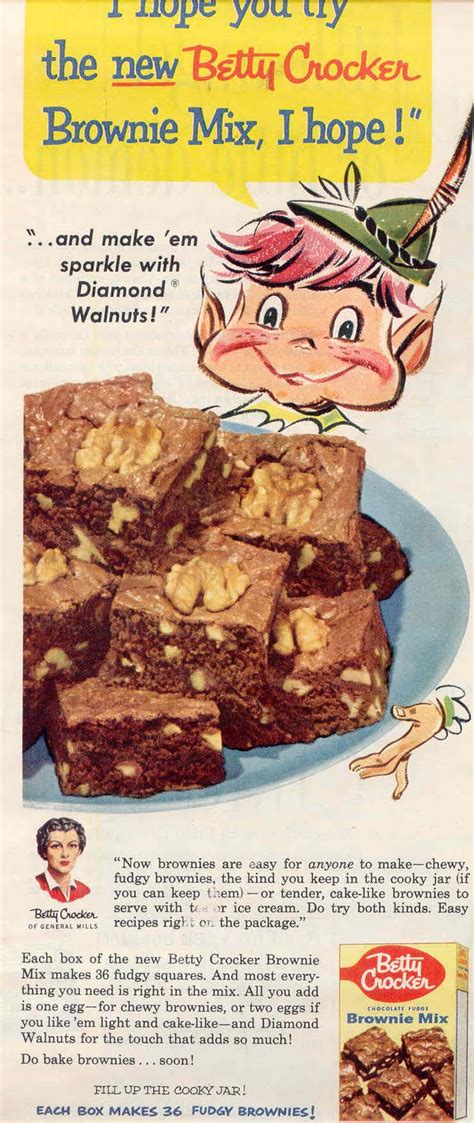 gold country girls: Then And Now # 64 Betty Crocker Brownies