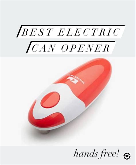 Best Electric Can Opener, Hands-Free | Electric can opener, Can opener, Electricity