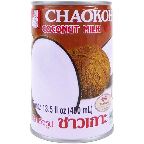 Buy Chaokoh Coconut Milk Unsweetened 6 Pack - Premium, Canned Coconut Milk from Thailand ...