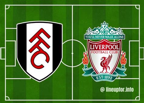 Lineup For Fulham vs Liverpool and Live Score 24/01/2024 Carabao Cup ...