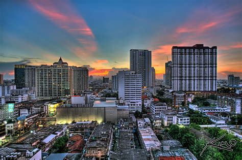 Bangkok Cityscape Sunset HDR Photo