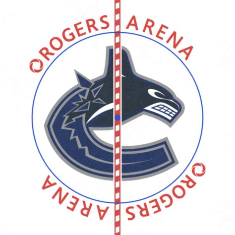 Vancouver Canucks 2023 Center Ice and Rink Layout | TheFaceoff.net