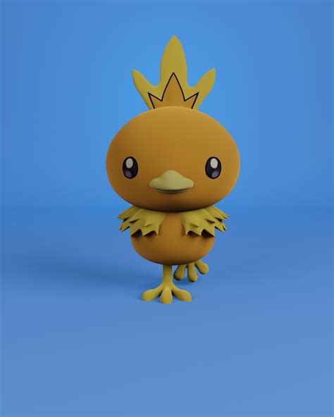 STL file Torchic Pokemon・3D printer design to download・Cults