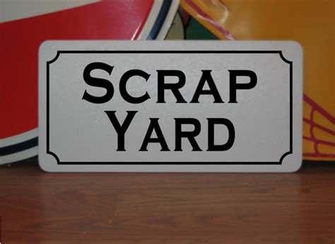 SCRAP YARD... Metal Sign for Farm Ranch or Kitchen Decor Man - Etsy