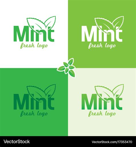 Mint logo Royalty Free Vector Image - VectorStock