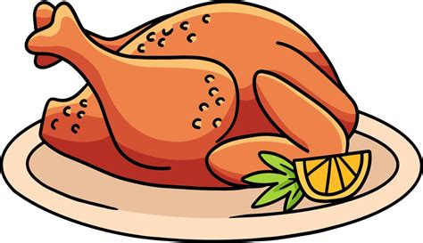 Thanksgiving Dinner Turkey Meal Cartoon Clipart 8944157 Vector Art at Vecteezy