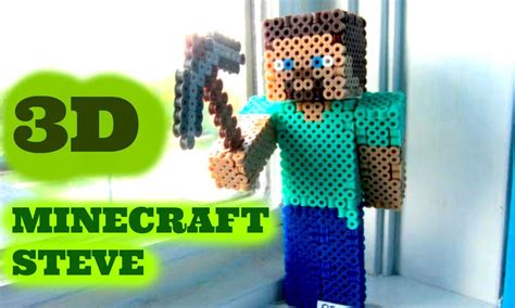 3D Perler Bead Minecraft Steve Figure (FULL TUTORIAL) | Doovi