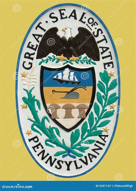 Seal of State of Pennsylvania Stock Image - Image of independence, flag: 5297147