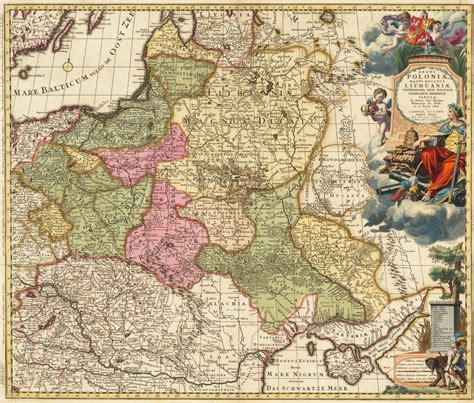 Ancient Map of Poland 1697 Very Rare Map Fine Reproduction | Etsy