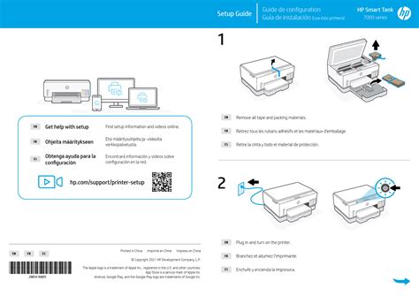 HP Smart Tank 7000 Series Setup Guide - Support, Software, and ...